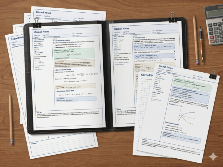 Cornell Notes — Pack de Templates para Estudo
