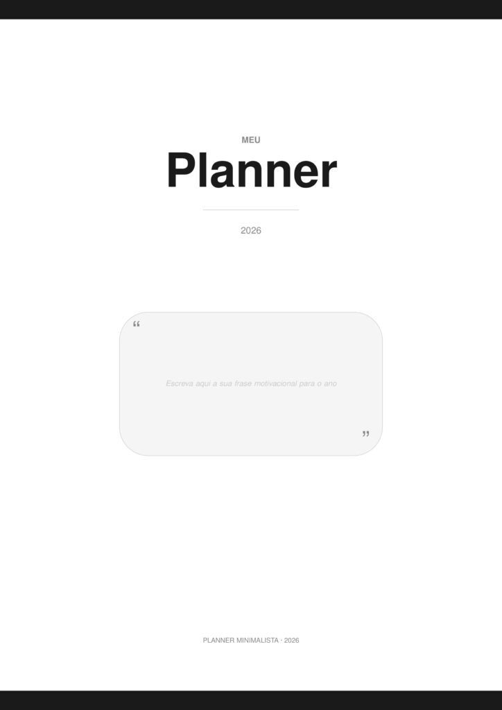 Planner Minimalista — Agenda em LaTeX